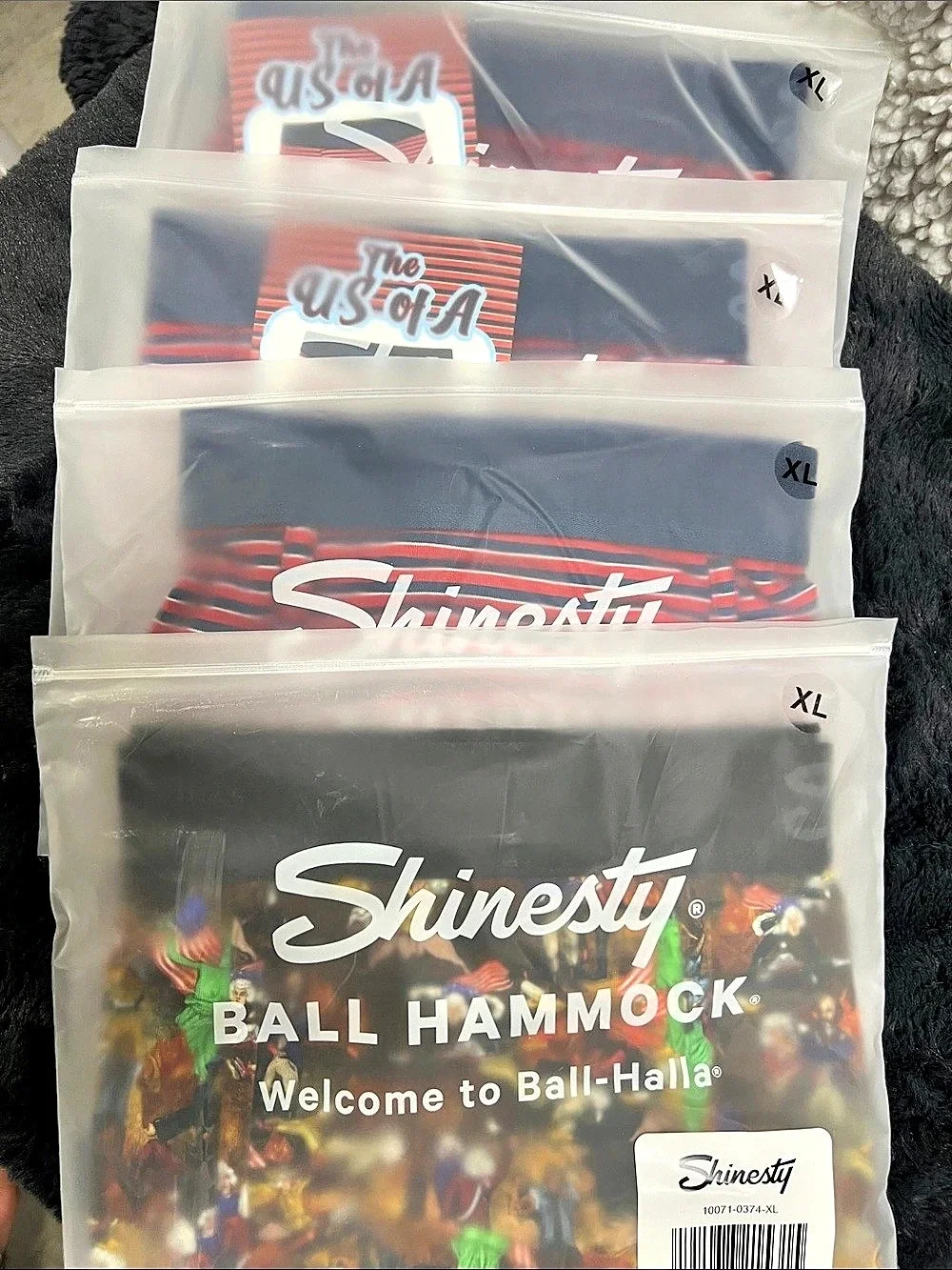 Shinesty Ball Hammock Men's Boxer Briefs, Size XL. FOUR PAIRS. NWT